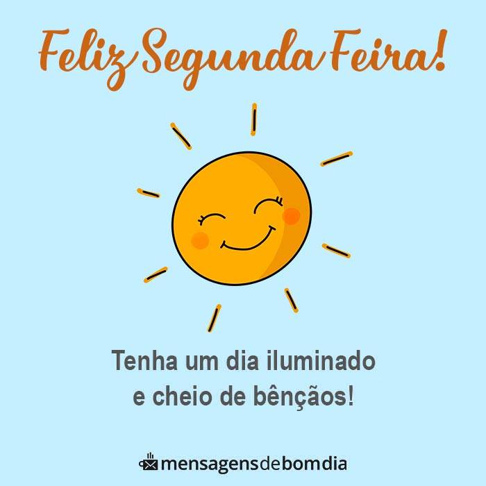 feliz segunda feira cheia de bênçãos