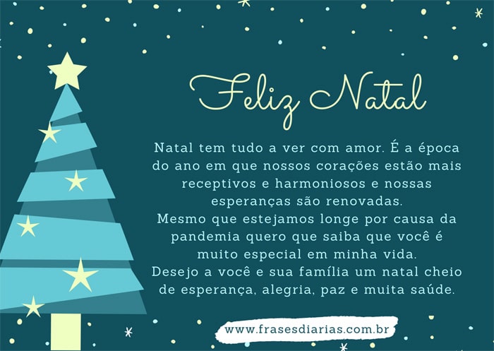 mensagem de natal pandemia Natal tem tudo a ver com amor