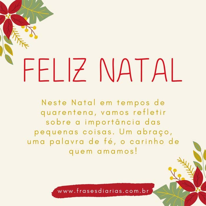 mensagem de natal em tempo de pandemia neste Natal em tempos de quarentena, vamos refletir