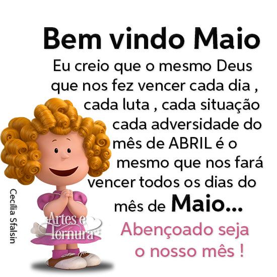 Bem vindo Maio abençoado por Deus